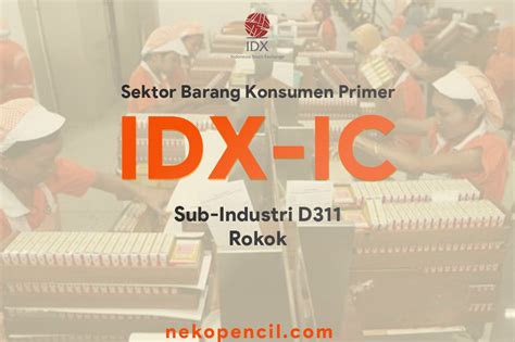 Saham Di Sektor D311 Rokok IDX IC Nekopencil