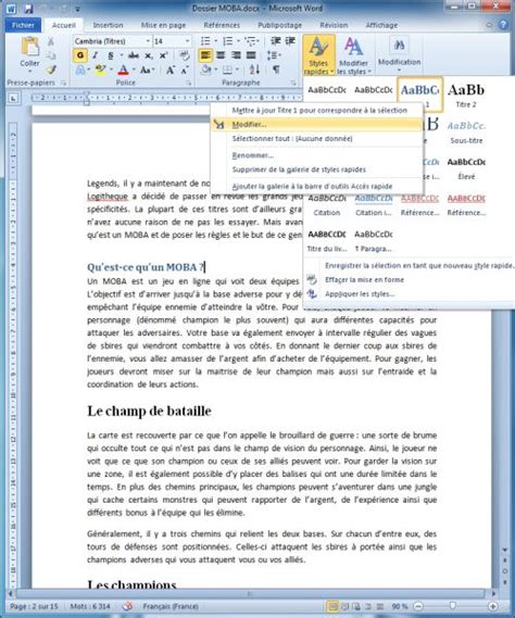 Comment Faire Un Sommaire Avec Microsoft Word