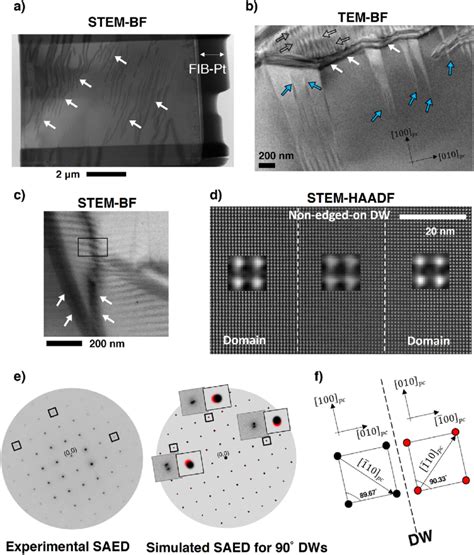 A STEM BF Image Of A FIB Specimen Lamella Of KNN Sc B TEM BF