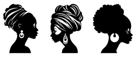 Premium Vector African American Woman In Turban Black Queen Afro