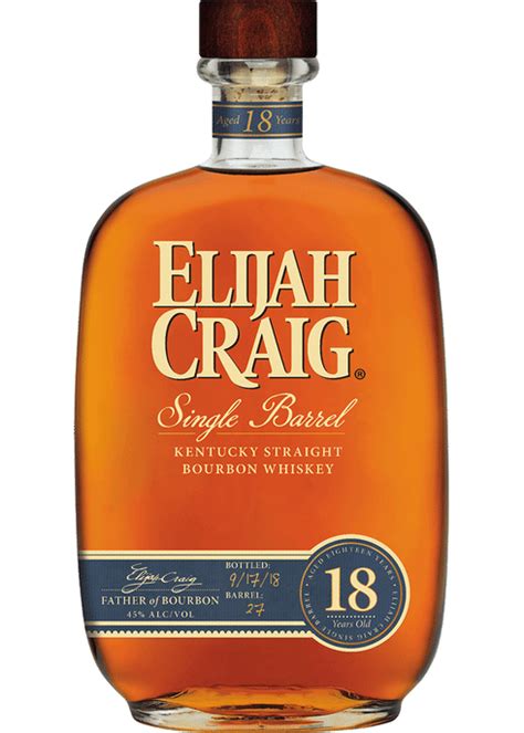 Elijah Craig 18 Year Bourbon | Total Wine & More