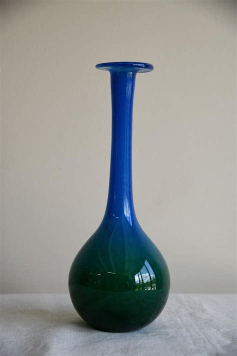 Green And Blue Glass Vase By John Orwar Lake For Ekenas For Sale At Pamono