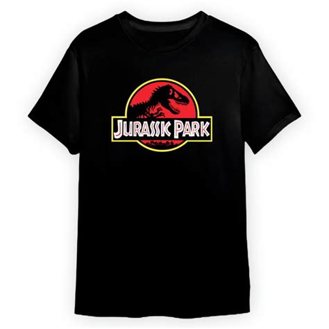 Camiseta Adulto Tradicional Jurassic Park Produtos Elo7