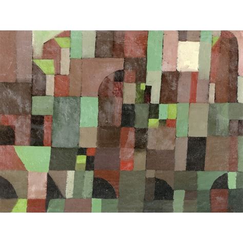 Wall Art Print And Canvas Paul Klee Red Green Architecture