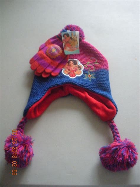 ️ Girls Disneys Elena Of Avalor Knit Hat And Glove Set Size 1 Size