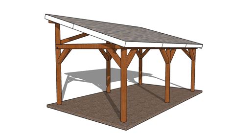 Lean To Attached Carport Free Diy Plans