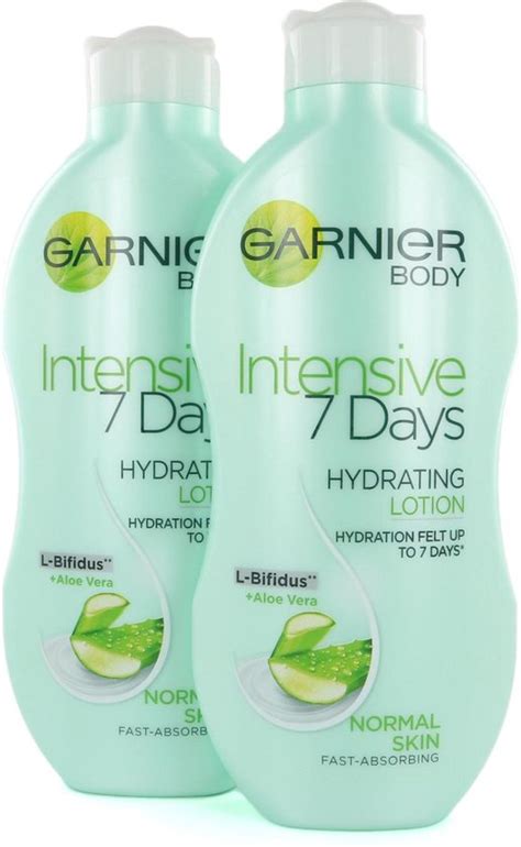 Garnier Intensive 7 Days Hydrating Body Lotion 2 X 250 Ml Voor Normale Huid