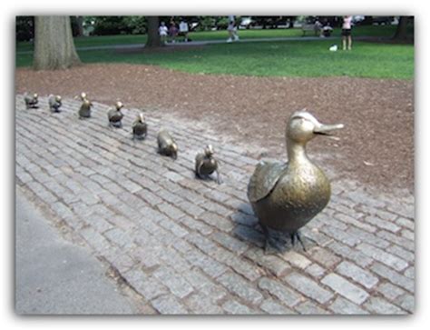 Make Way For Ducklings Statue Boston