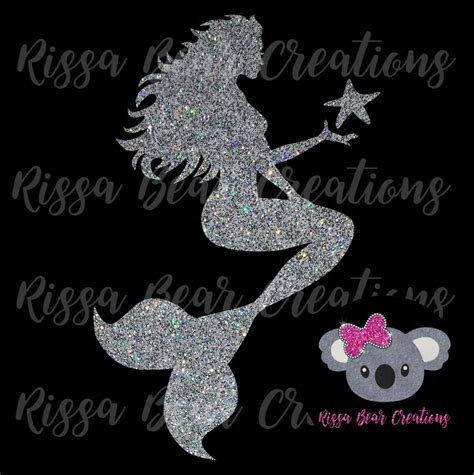 Mermaid Vinyl Decal Glitter Mermaid Sticker Etsy In 2021 Mermaid