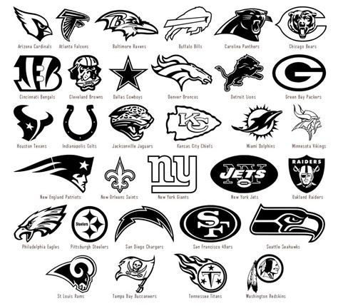 Nfl Football Team Logos Clip Art