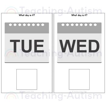 Asl Days Of The Week Adapted Book For Special Education Asl Signs