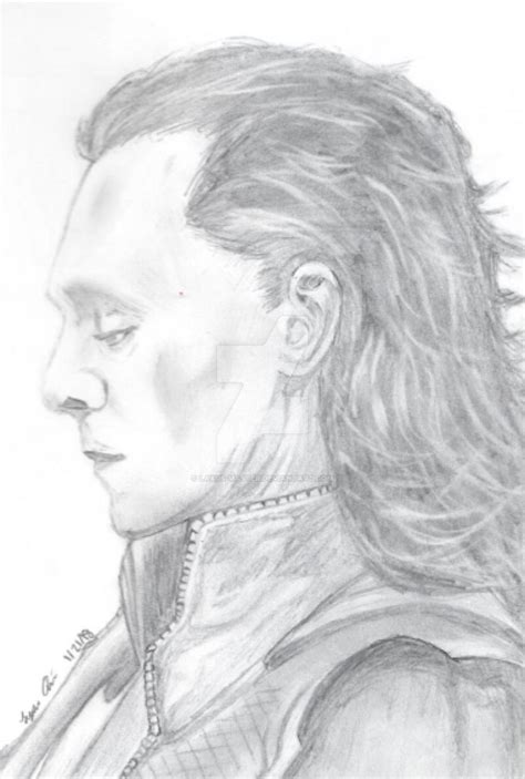 Loki Tom Hiddleston Pencil Drawing By Laxus Master On Deviantart