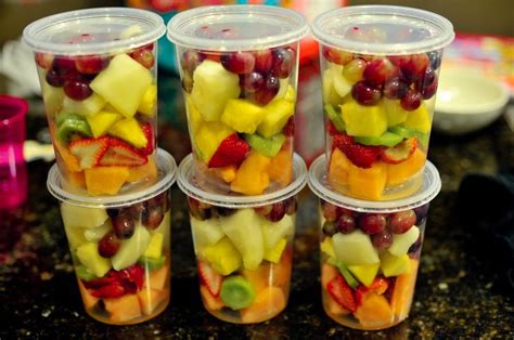 32 Oz Mixed Fruit Cup Food Fruit Cups Salad Packaging