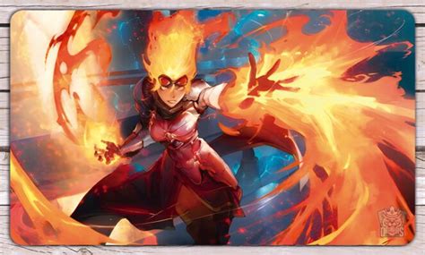 Playmat Magic The Gathering Chandra Fire Artisan Dos Reis Playmats