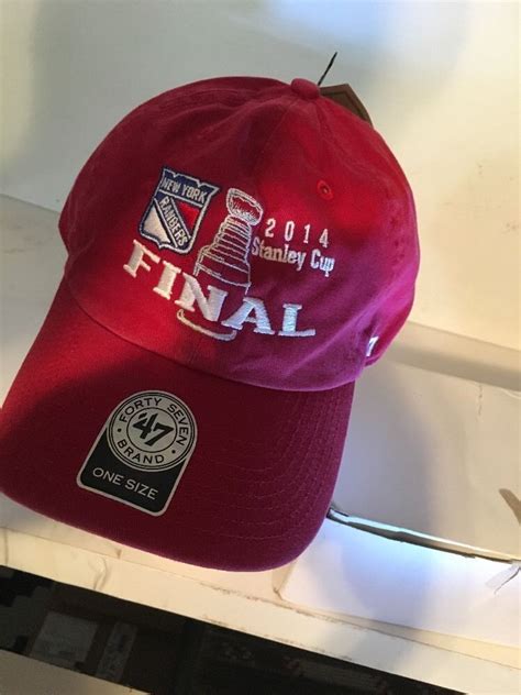 Stanley Cup Final 2014 Ny Rangers Red 47 Adjustable Hat Sports Hat Cap