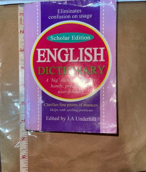 English Dictionary Scholar Edition J A Underhill Hobbies Toys Books