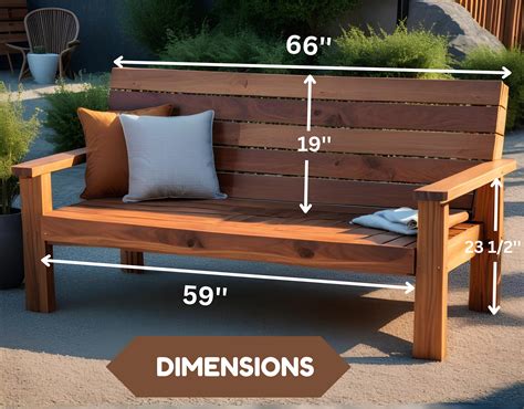 2x4 Outdoor Bench Plan Woodworking Plans Patio Furniture Outdoor