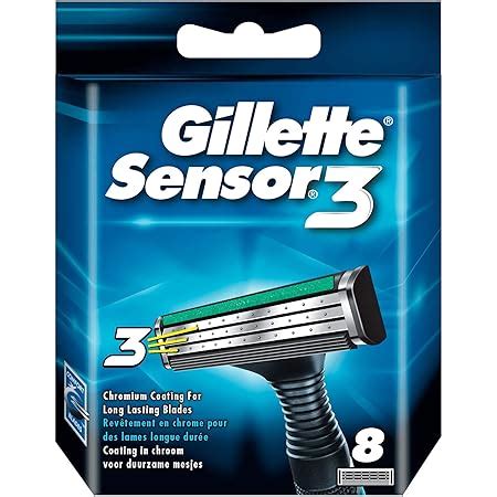 Amazon.com: Gillette Sensor3 Razor Blades for Men : Beauty & Personal Care