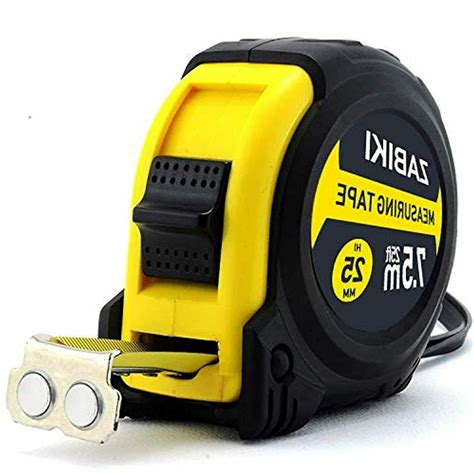 Zabiki Measuring Tape Measure 25 Ft Decimal Retractable