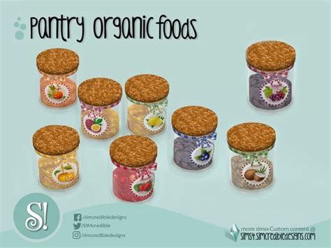 The Sims Resource Naturalis Pantry Homemade Jam Sims 4 Kitchen