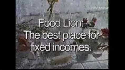 1994 Food Lion Commercial Fixed Incomes Youtube