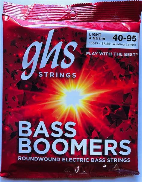 Ghs Bass Boomers Roundwound Electric Bass Strings Reverb Australia