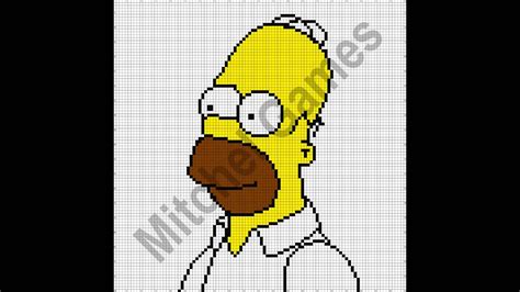 Minecraft Pixel Art Simpsons