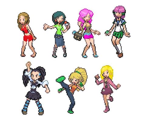 Pokemon Girl Sprites By Chuchupikachu On Deviantart