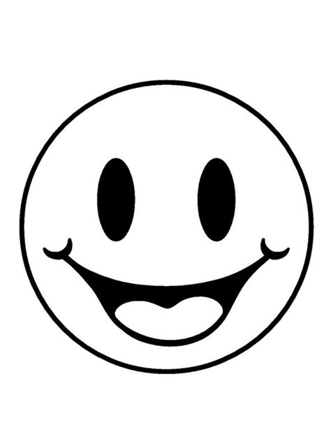 Colouring Page Smiley Emoji Coloringpage Ca