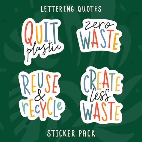 Premium Vector Handwritten Lettering Phrases Devoted To Ecological