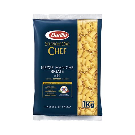 Barilla Selezione Oro Chef Mezze Maniche Rigate N Pasta Di Semola