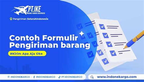 Contoh Formulir Pengiriman Barang Yang Perlu Anda Ketahui