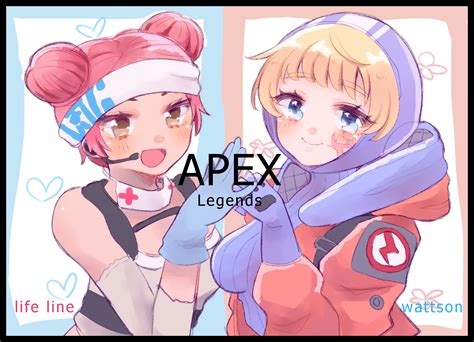 Safebooru 2girls Apex Legends Bangs Beige Tank Top Blonde Hair Blue Bodysuit Blue Eyes Blue