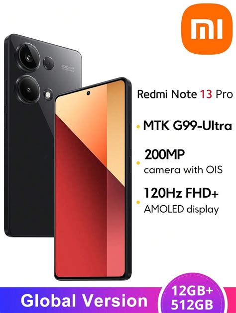 Xiaomi Mi Redmi Note Pro Versione Globale Gb Gb Smartphone