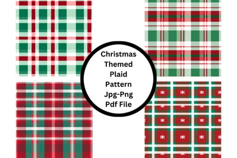 Christmas Themed Plaid Pattern Graphic By Digital Delight Creative