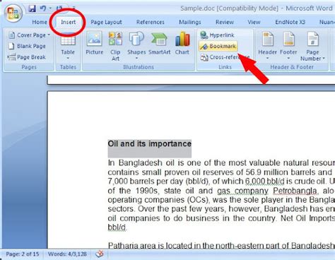 How To Make A Bookmark In Word