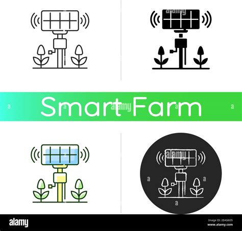 Smart Agriculture Sensors Icon Stock Vector Image Art Alamy