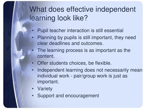 Ppt Independent Learners Powerpoint Presentation Free Download Id