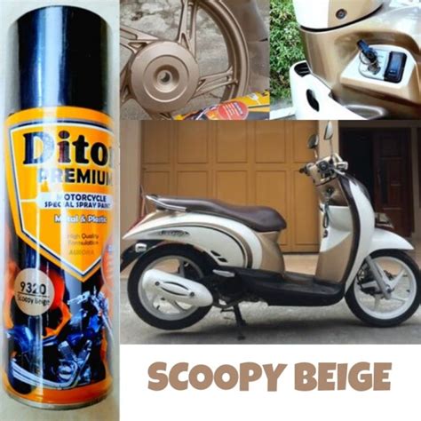 Jual Cat Pilok Diton Premium H9320 Scoopy Beige 400ml Scopy Sporty Emas