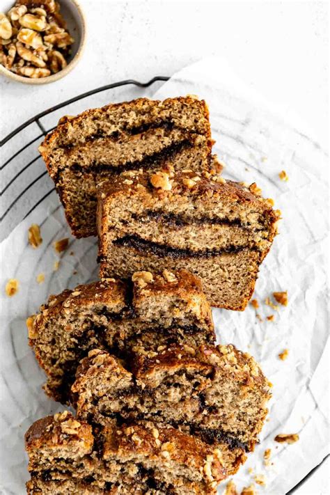 Cinnamon Swirl Oat Flour Banana Bread Eat With Clarity