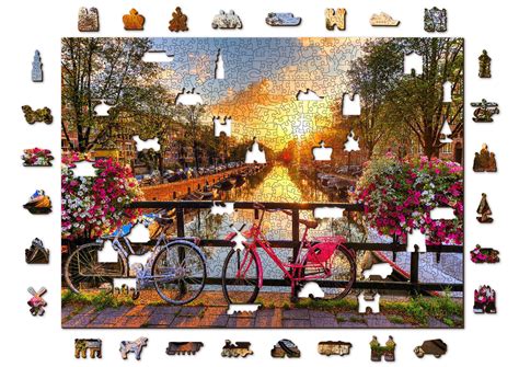 Puzzle Biciclette Di Amsterdam In Legno Pezzi Puzzle Mania It