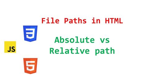 File Paths In Html Absolute Vs Relative Path Html File Paths YouTube