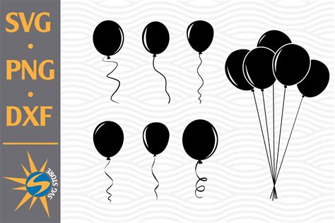 Balloon SVG, PNG, DXF Digital Files Include (687896) | Cut Files | Design Bundles