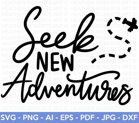 Seek New Adventures Svg Travel Svg Adventure Svg World Svg Clipart