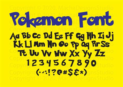 Pokemon Schrift Svg Pokemon Alphabet Svg Pokemon Svg Pokemon