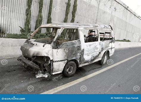 Burnt car stock photo. Image of burnout, demolition, transport - 7648370