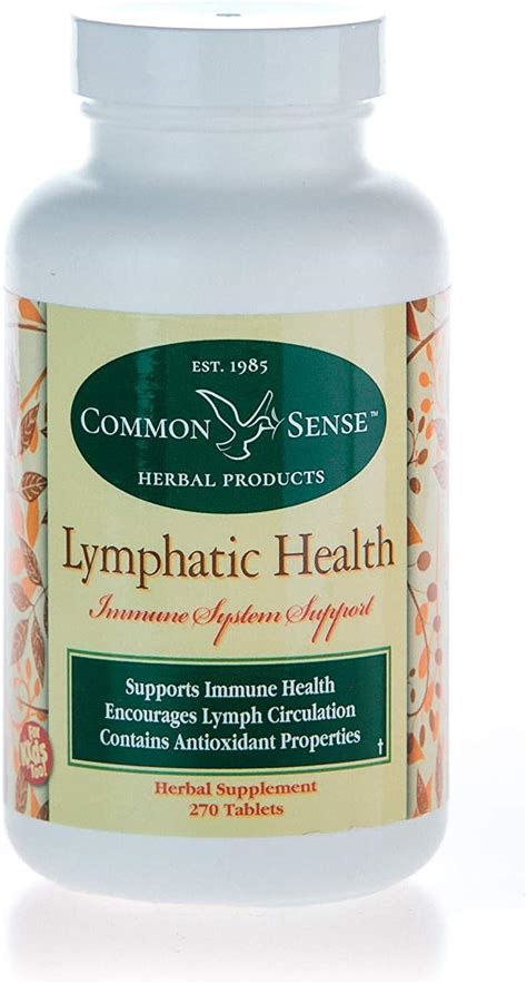 Common Sense Herbal Products Lymphatic Health Immune