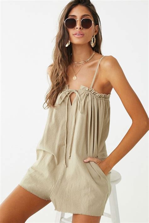 Frayed Trim Romper Forever 21 Fashion Outfits Rompers Women Fashion