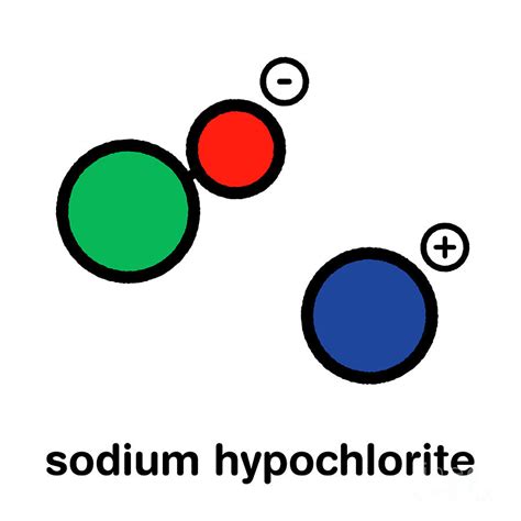 Sodium Hypochlorite Chemical Structure Photograph by Molekuul/science Photo Library - Pixels