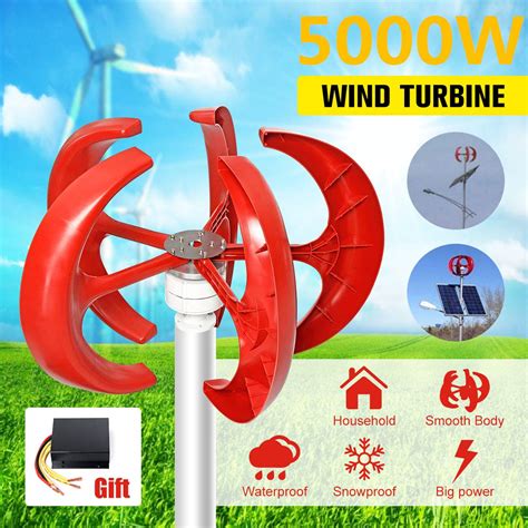 VEVOR Lantern Wind Turbine 12V 100W Vertical Turbine